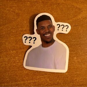 Funny Question Mark Sticker